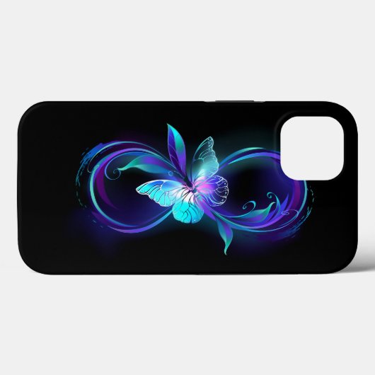 インフィニティ白熱［赤熱］光を放つ魔法蝶 Case-Mate iPhoneケース (裏面 (横))