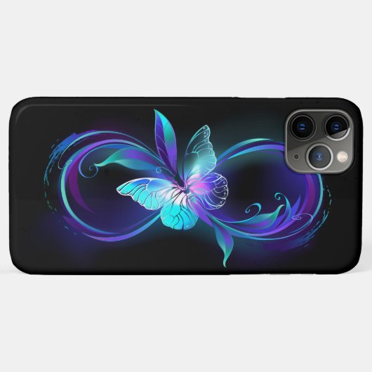 インフィニティ白熱［赤熱］光を放つ魔法蝶 Case-Mate iPhoneケース (裏面(横))