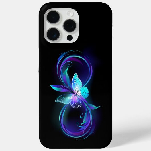 インフィニティ白熱［赤熱］光を放つ魔法蝶 Case-Mate iPhoneケース (裏面)