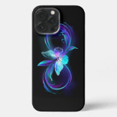 インフィニティ白熱［赤熱］光を放つ魔法蝶 iPhoneケース (裏面)