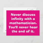 インフィニティ算数はがき ポストカード (正面/裏面)