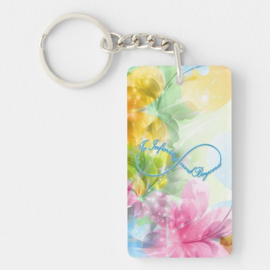 インフィニティ素晴らしシンボル「無限と超へ」 キーホルダー (正面)