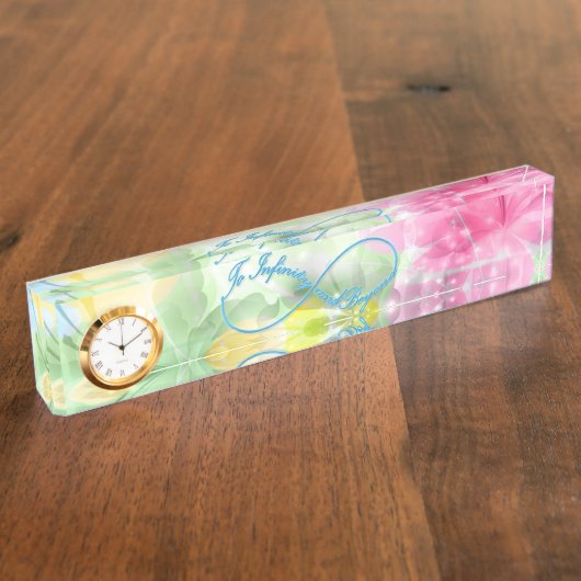 インフィニティ素晴らしシンボル「無限と超へ」 デスクネームプレート (側面)