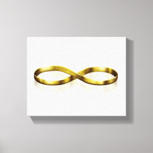 インフィニティ結婚のリング キャンバスプリント (正面)