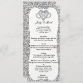 インフィニティ結婚ハートのメニューカード メニュー (正面/裏面)