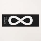 インフィニティ記号スピリチュアルアイコンシンボル名前をカスタムする ヨガマット (正面(横))