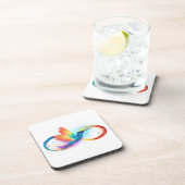 インフィニティ記号付き虹のハミングバード コースター (右側)