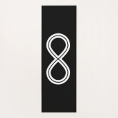 インフィニティ調和ブラック&ホワイト ヨガマット (裏面)