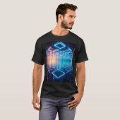 インフィニティ鏡魅惑アートデザインデプスミラー Tシャツ (正面フル)