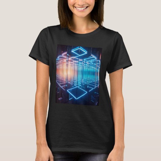 インフィニティ鏡魅惑アートデプス鏡 Tシャツ (正面)