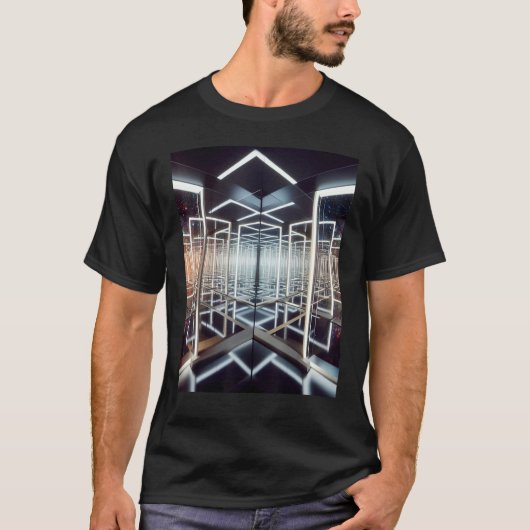 インフィニティ鏡魅惑アートデプス鏡 Tシャツ (正面)