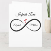 インフィニティ・アニバーサリーカード | 名前と年 カード (裏面)