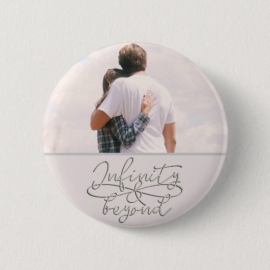 インフィニティ·アンド·エクゾンド·ラブ·カップル永遠 缶バッジ (正面)