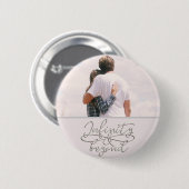 インフィニティ·アンド·エクゾンド·ラブ·カップル永遠 缶バッジ (正面&裏面)