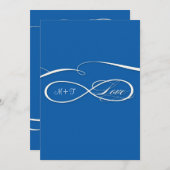 インフィニティ シンボル サイン 無限の愛 ウェディングセット 招待状 (正面/裏面)