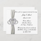 インフィニティ ハートエンゲージメントパーティー 招待状 (正面/裏面)