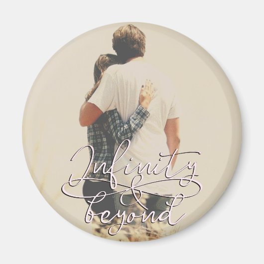 インフィニティ&ビヨンドラブカップルのバレンタインデー マグネット (正面)