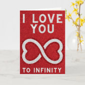 インフィニティ＆ビヨンド グリッター バレンタイン カード (黄色い花)