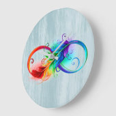 インフィニティ・フェザー ラージ壁時計 (傾斜)