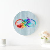 インフィニティ・フェザー ラージ壁時計 (ホーム)