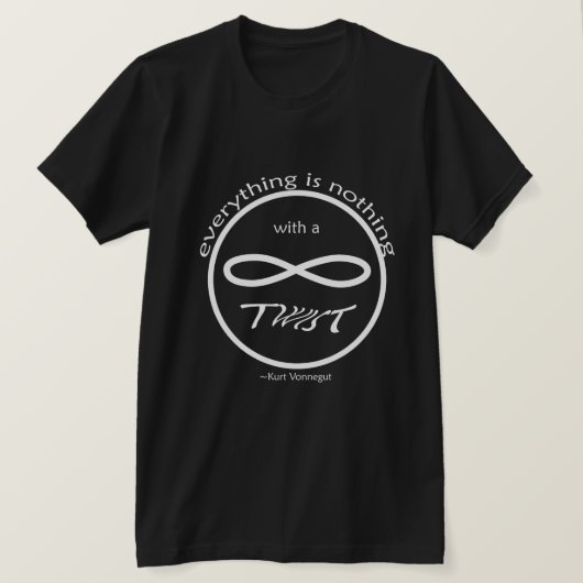 インフィニティAnything NothingブラックTシャツ Tシャツ (デザイン正面)