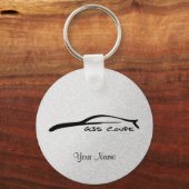 インフィニティG35クーペシルエット鍵チェーン(シルバー) キーホルダー (正面)