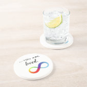 インフィニティLGBTQ+プライドトート コースター (側面)