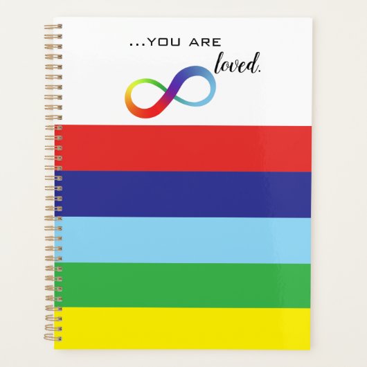 インフィニティLGBTQ+ プライドトート プランナー手帳 (正面)