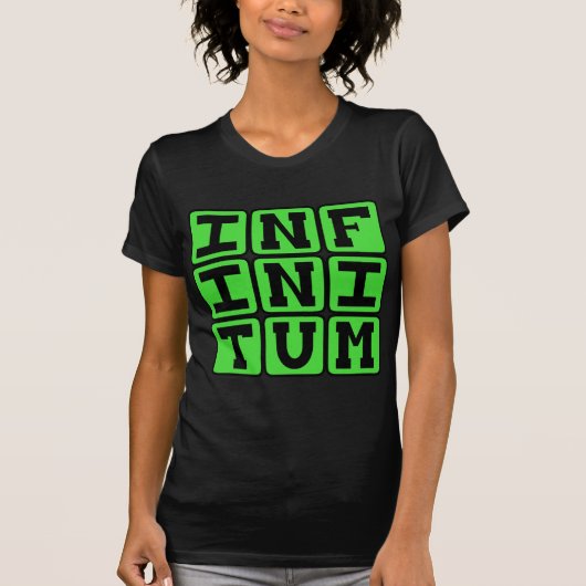 インフィニトゥム 無限 ラテン語フレーズ Tシャツ (正面)