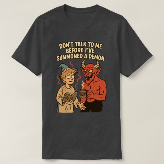 インフェルナおもしろいルローストコーヒーD&D Tシャツ (デザイン正面)