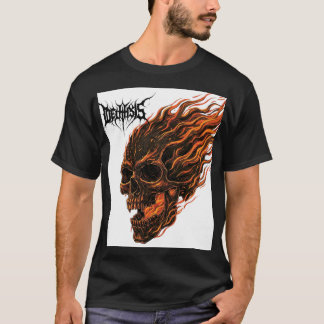 インフェルナル治世 – ファイア&スカルデスメタルティー Tシャツ