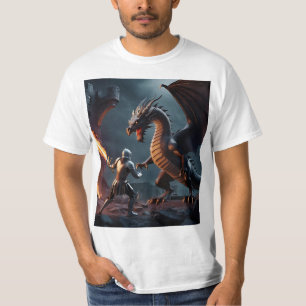 インフェルノのエッジ:騎士が獣を顔 Tシャツ