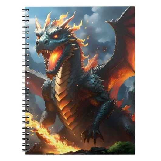 "インフェルノの息: ドラゴンの炎" ノートブック (正面)