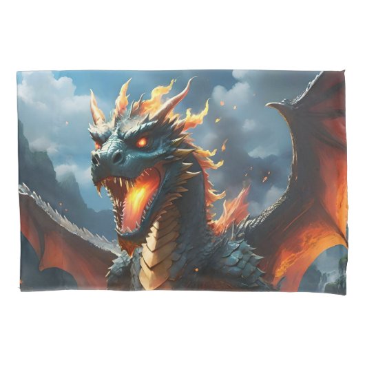 「インフェルノの息：ドラゴンの炎」 枕カバー (正面)
