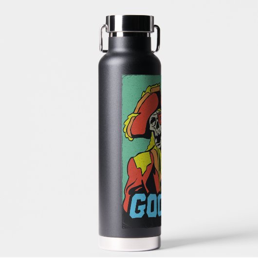 インフェルノの片目の荒々しい海賊の船長 ウォーターボトル (正面)