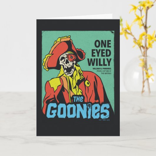 インフェルノの片目の荒々しい海賊の船長 カード (黄色い花)