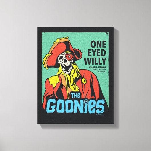 インフェルノの片目の荒々しい海賊の船長 キャンバスプリント (正面)