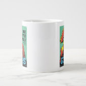 インフェルノの片目の荒々しい海賊の船長 ジャンボコーヒーマグカップ (正面)