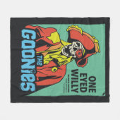 インフェルノの片目の荒々しい海賊の船長 フリースブランケット (正面(横))