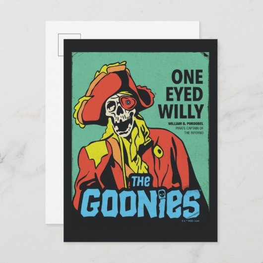 インフェルノの片目の荒々しい海賊の船長 ポストカード (正面/裏面)