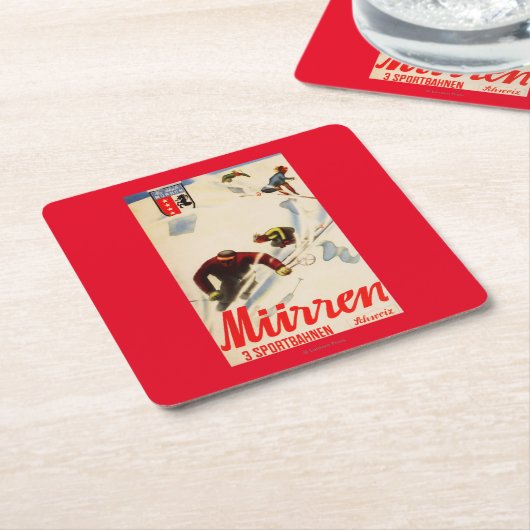 インフェルノは昇進ポスターを競争させます スクエアペーパーコースター (アングル)