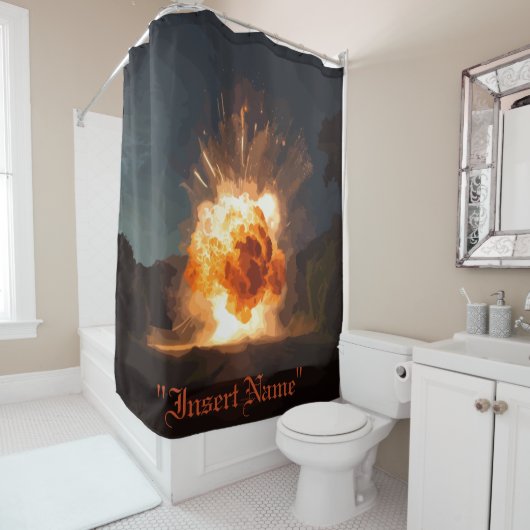 インフェルノシャワーカーテン シャワーカーテン (インサイチュ)
