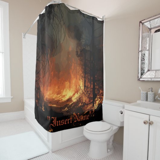 インフェルノシャワーカーテン シャワーカーテン (インサイチュ)