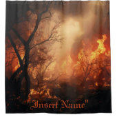 インフェルノシャワーカーテン シャワーカーテン (正面)