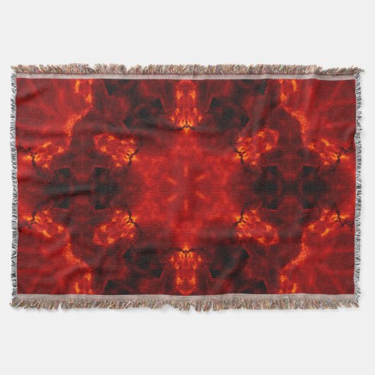 インフェルノネクサス – ファイエリー万華鏡のように千変万化するパターンアート スローブランケット (正面)
