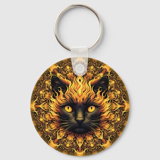 インフェルノ子猫曼荼羅 キーホルダー (正面)