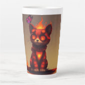 インフェルノ子猫 カフェラテマグ (正面)