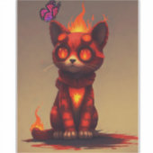 インフェルノ子猫 シール (正面)