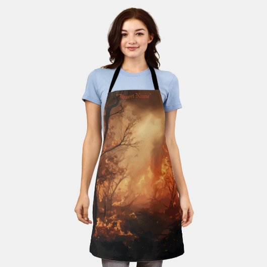 インフェルノ エプロン (着用した状態)