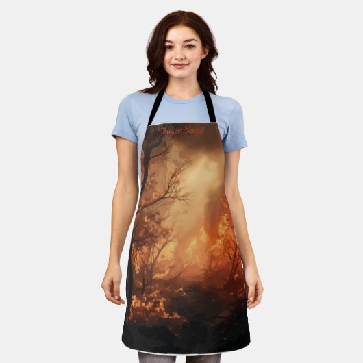 インフェルノ エプロン (着用した状態)